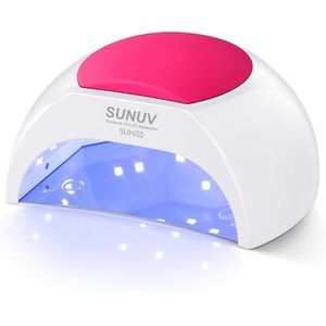 Gel UV Nail Lamp, SUNUV 48W UVLED Nail Dryer Light fr Gel 4 Timer Setting Sensor